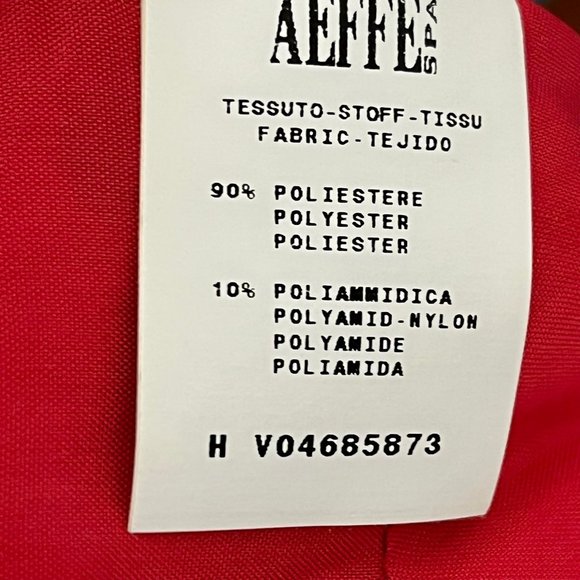 Moschino Sleeveless V-Neck Fit/Flare Dress - Red/Purple - 12 - Picture 10 of 12